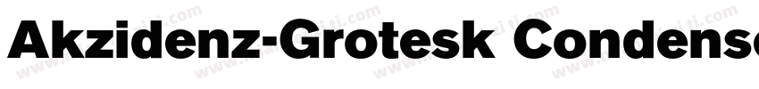 Akzidenz-Grotesk Condensed BQ Regul字体转换